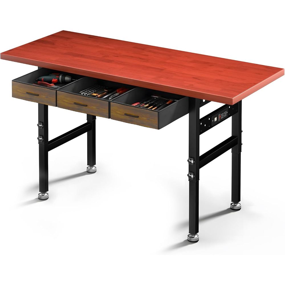 Workbench Woodworking - Banc de travail réglable en hauteur