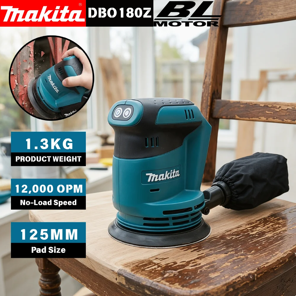 Woodworking Company - Makita DBO180Z 18V Ponceuse orbitale aléatoire