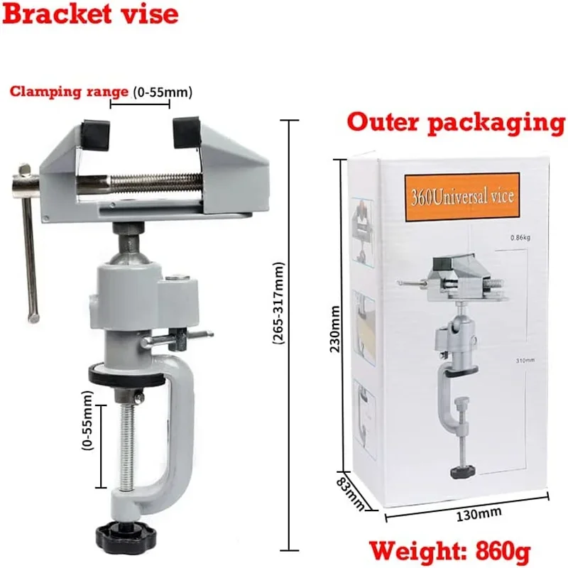 Woodworking Vise For Workbench - Pour le perçage universel du bois,