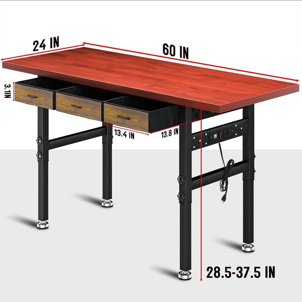 Banc de travail réglable en ha - Workbench Woodworking avis et prix