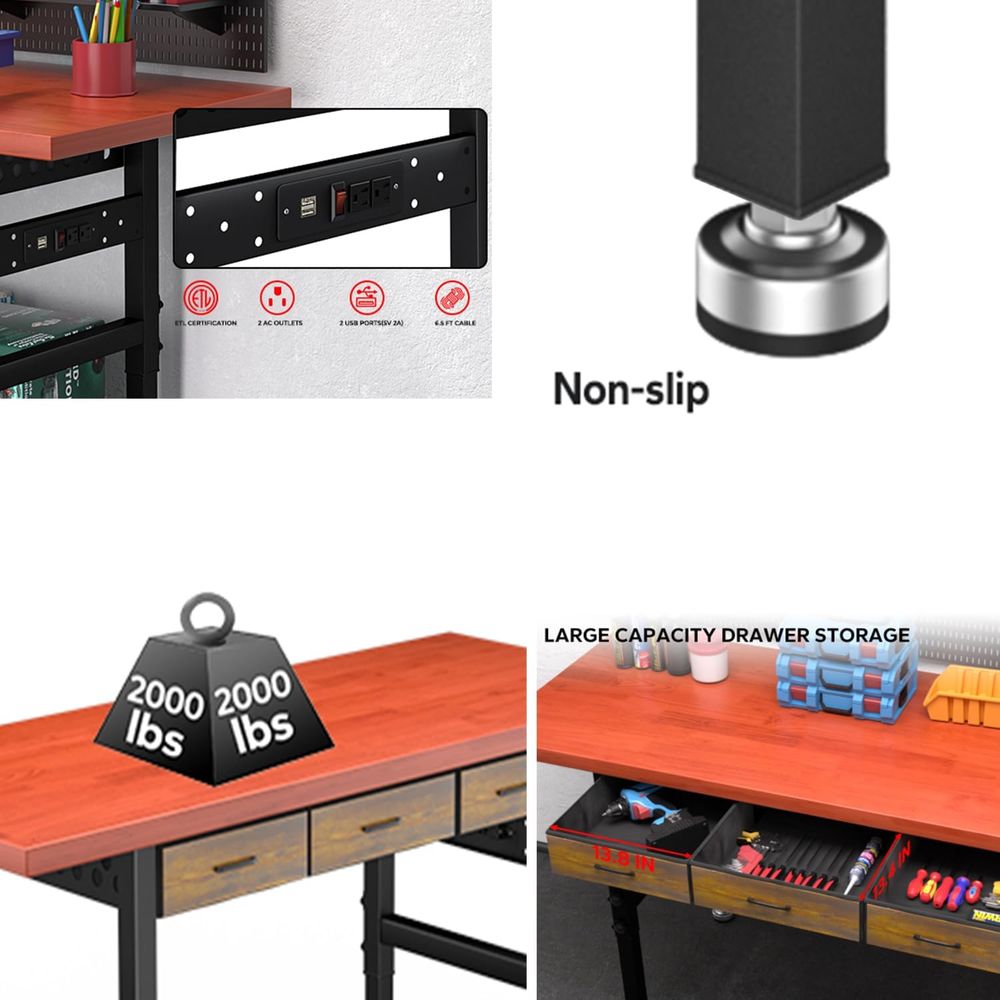 Banc de travail réglable en ha - Workbench Woodworking avis et prix