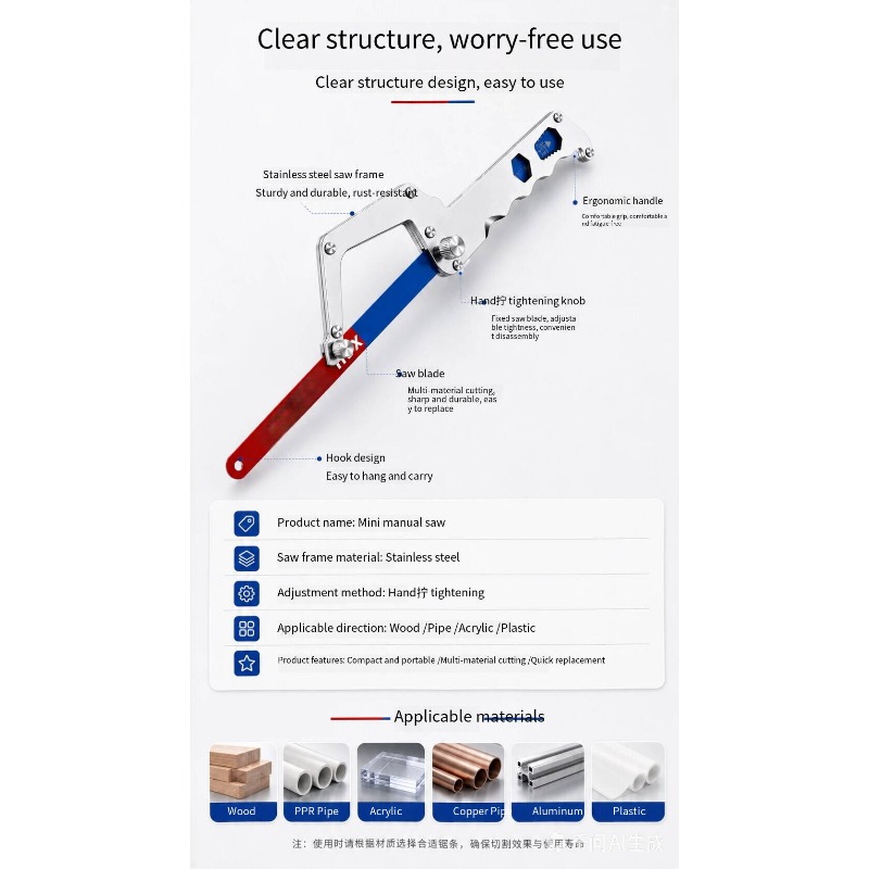 Scies à métaux miniatures robu - Woodworking Hand Saw avis et prix